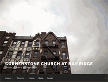 Tablet Screenshot of cornerstonebayridge.org